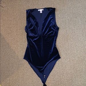 Blue Velvet Bodysuit